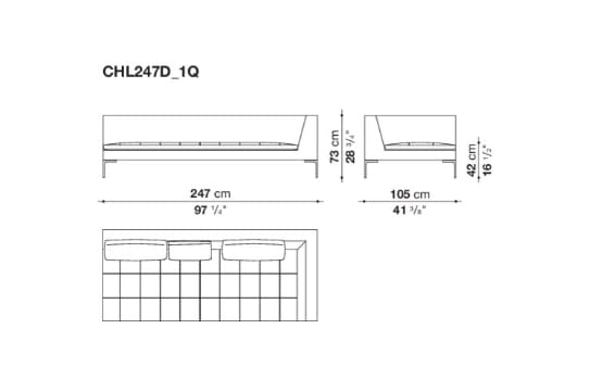 Модульный тканевый диван B&B Italia Charles Large ARCH-00081886 - Вид №5