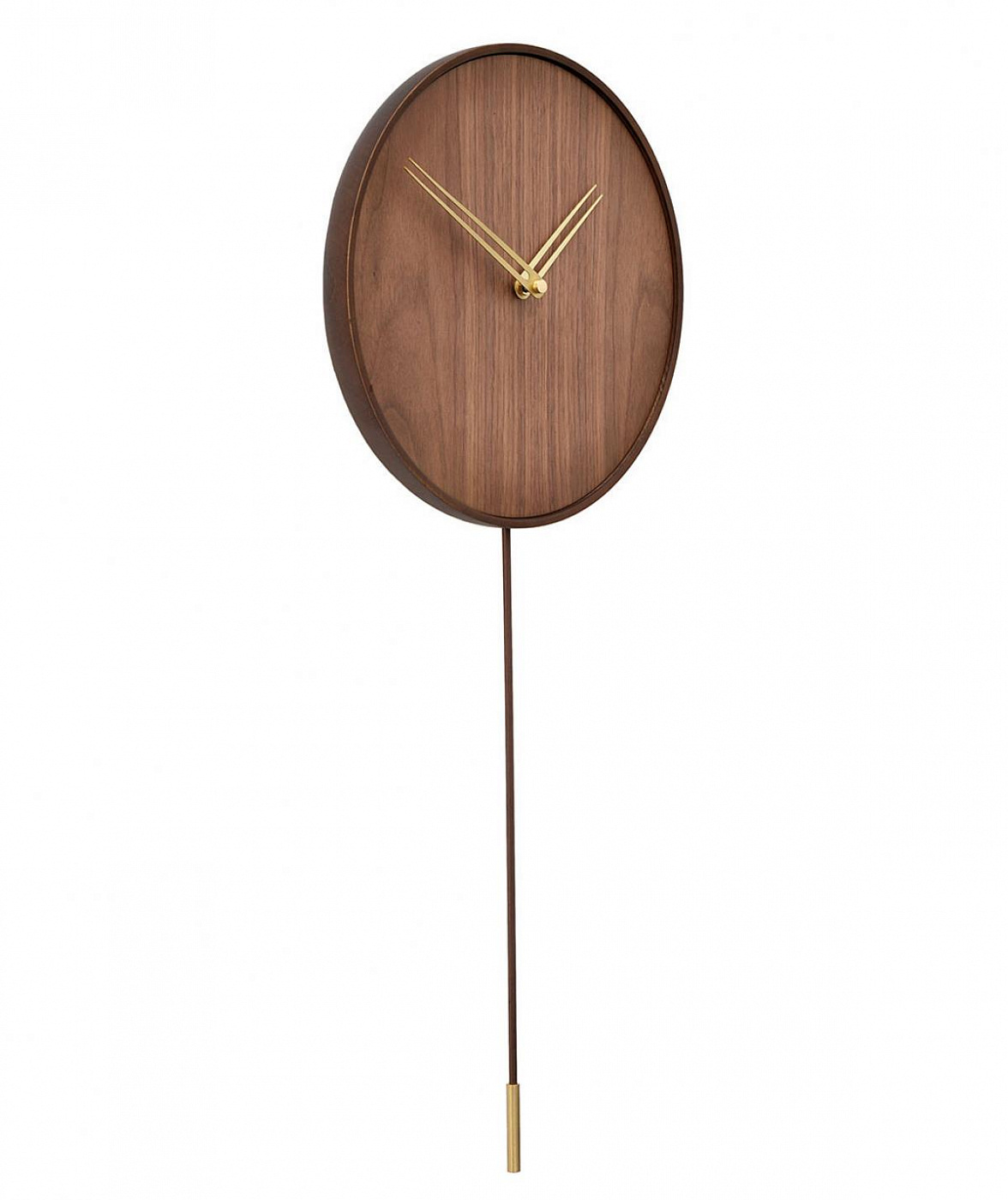 062642 Настенные часы G орех-латунь Nomon Swing