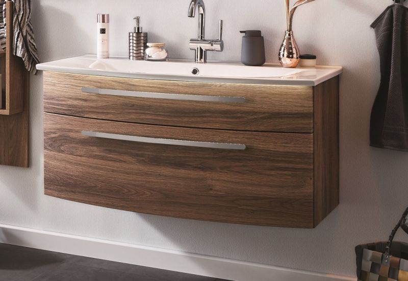 WUA358014(680/180) Puris Speed, тумба под раковину 800 мм, цвет дуб чарлстон