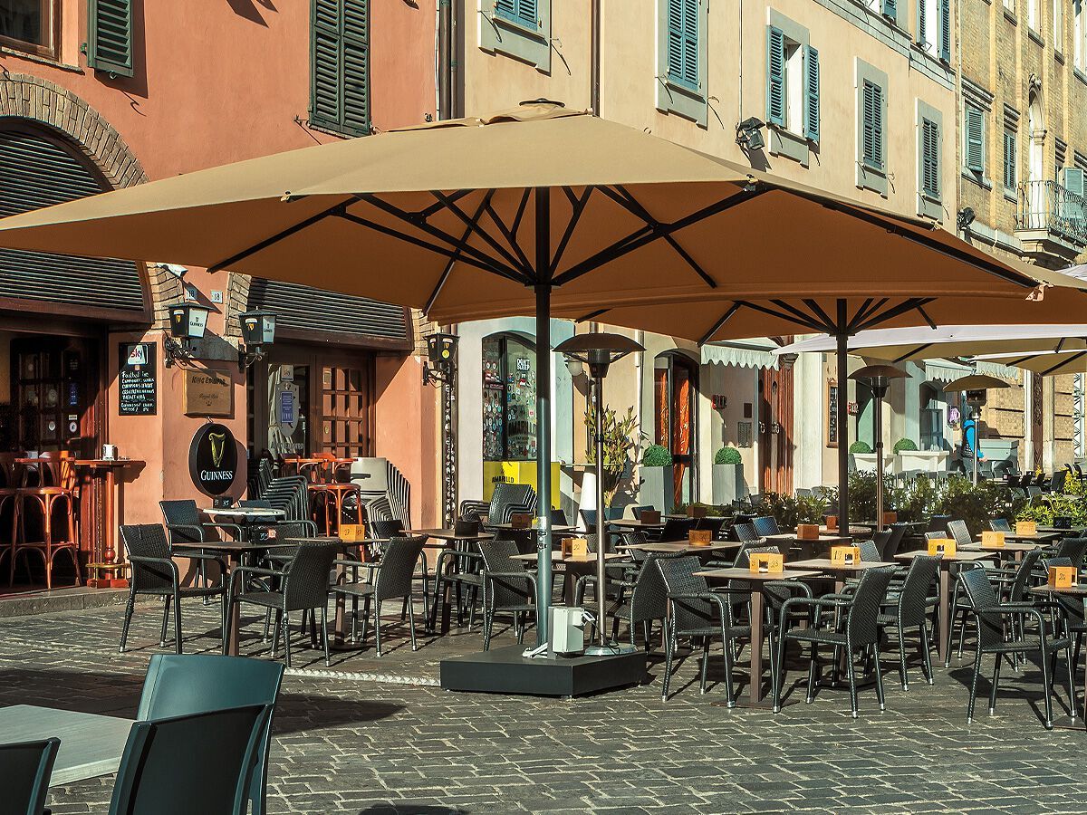 Зонт с телескопическим центральным полюсом Ombrellificio Poggesi DEHOR ARCH-00019306 - Вид №1