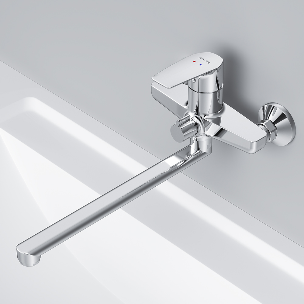 F90A90000 смеситель для ванны/душа излив 320 мм хром шт. AM.PM Gem - Вид №2