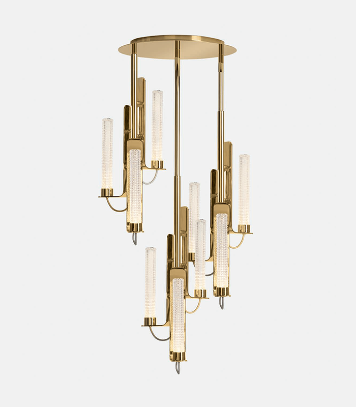 Люстра DUCALE FLUTE OASIS 5HLDUS3UF_OR Santreyd LIGHTING