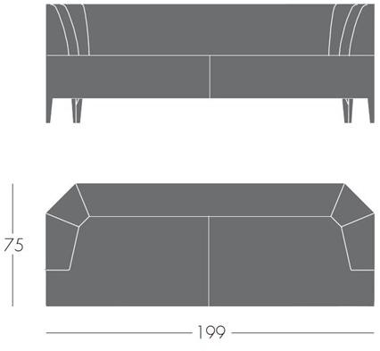 Segis 3-х местный тканевый диван Cosy I153 - Вид №1