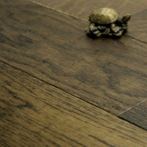 Массивная доска Ashton Портленд Дуб Натур с брашью (Текстурированная) 400-1700х127 мм 1000300002