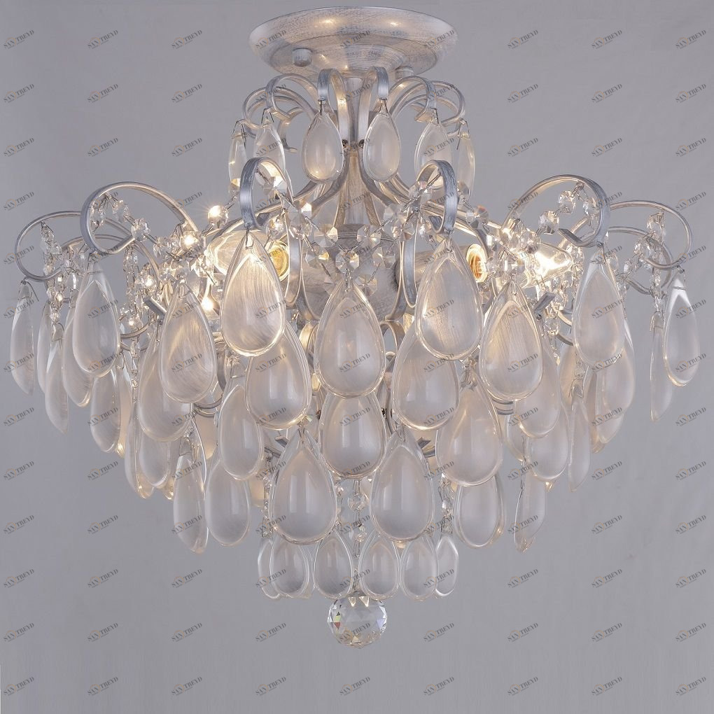 Потолочная люстра Crystal Lux Sevilia PL4 Silver CRYSTAL LUX ДИЗАЙНЕРСКИЕ, SEVILIA 058706 Серебро 