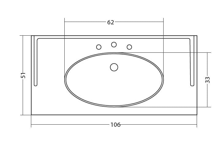 Керамическая встраиваемая раковина Gaia Mobili Complements ARCH-00119498 - Вид №2