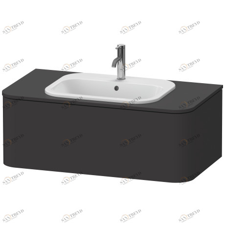 HP495108080 Happy D.2 Plus Тумбочка для подвесной консоли Graphit Super Matt Duravit