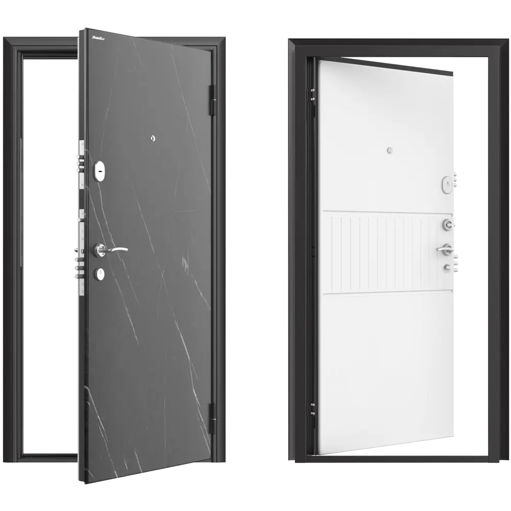 Дверь входная металлическая Премиум New 98x205 см правая силк милк 85186895 STLM-2203786 DOORHAN  - Вид №1