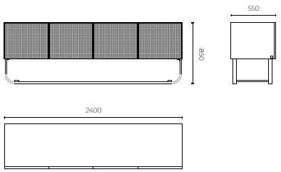 Stylish Club Комод из латуни и дерева с распашными дверцами His Scf.hi10 - Вид №3