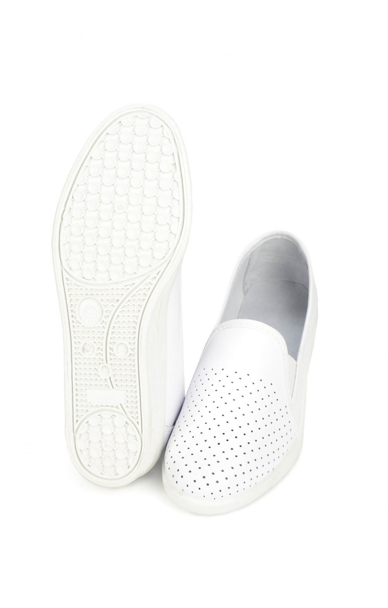 68163 Туфли женские с закрытым задником белые  Сабо и сланцы размер 36 Спецодежда 