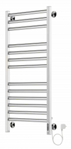 4660059580272 ЭЛЕКТРИКА Енисей П13 500х1100 (6+4+3) электро ( new встроен.диммер) Полотенцесушитель TERMINUS RAL 9016 глянец
