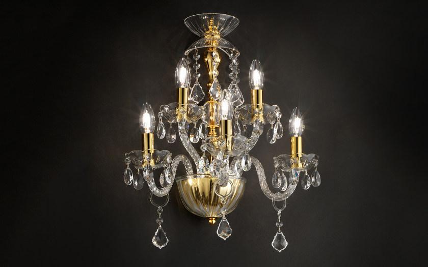 Masiero Бра из дутого стекла с кристаллами Glass sun-id-1378828 - Вид №1