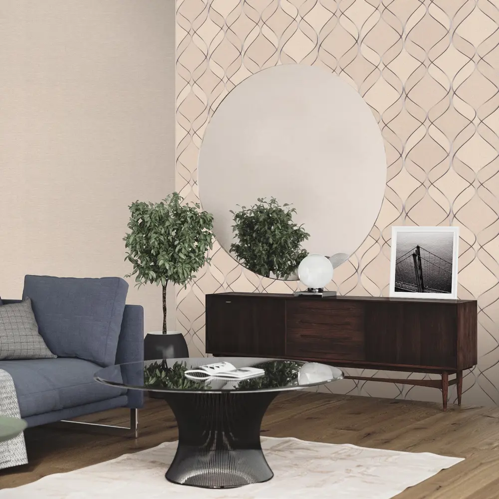 Обои флизелиновые Monte Solaro Mayfair бежевые 1.06 м MS9139-02 85852743 STLM-2070918 - Вид №3