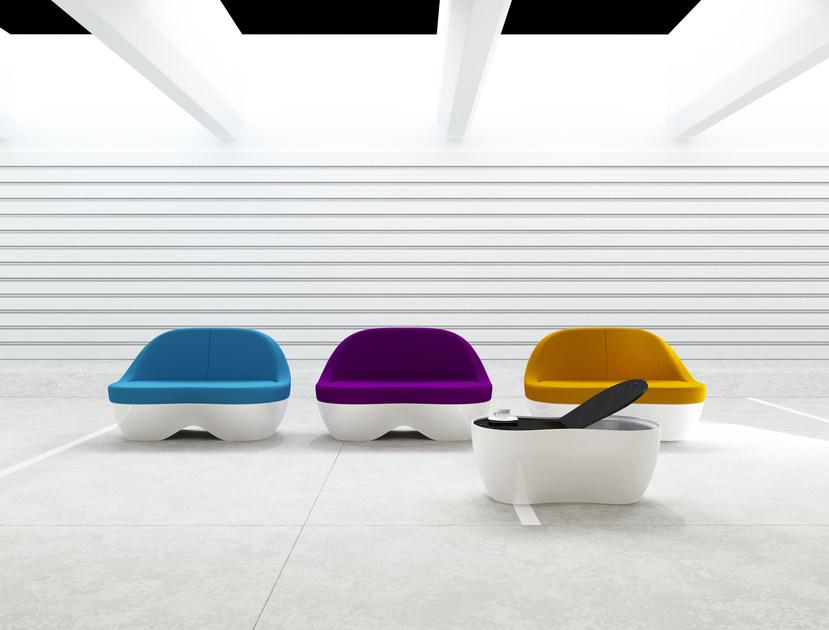 Tuna Ofis Овальный журнальный столик с вещевым ящиком Streem sun-id-1484487 - Вид №1