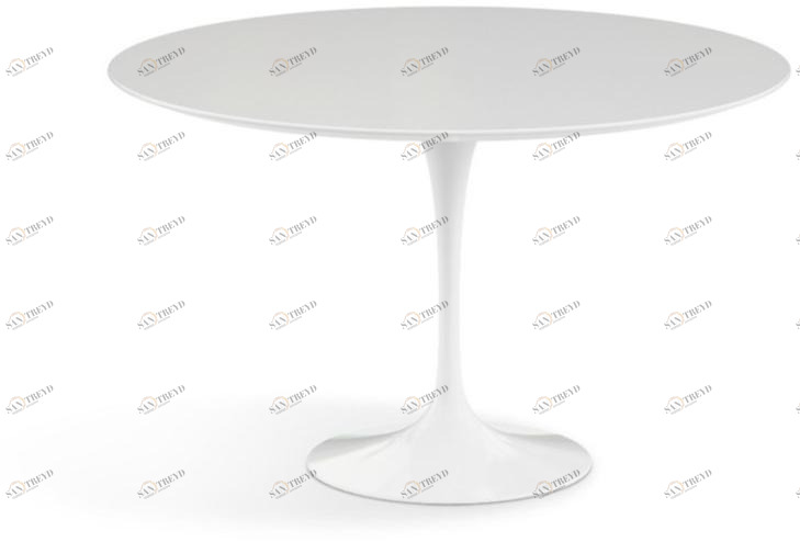 KNOLL Круглый стол со столешницей из ламината и алюминиевым основанием Tulip sun-id-1390445