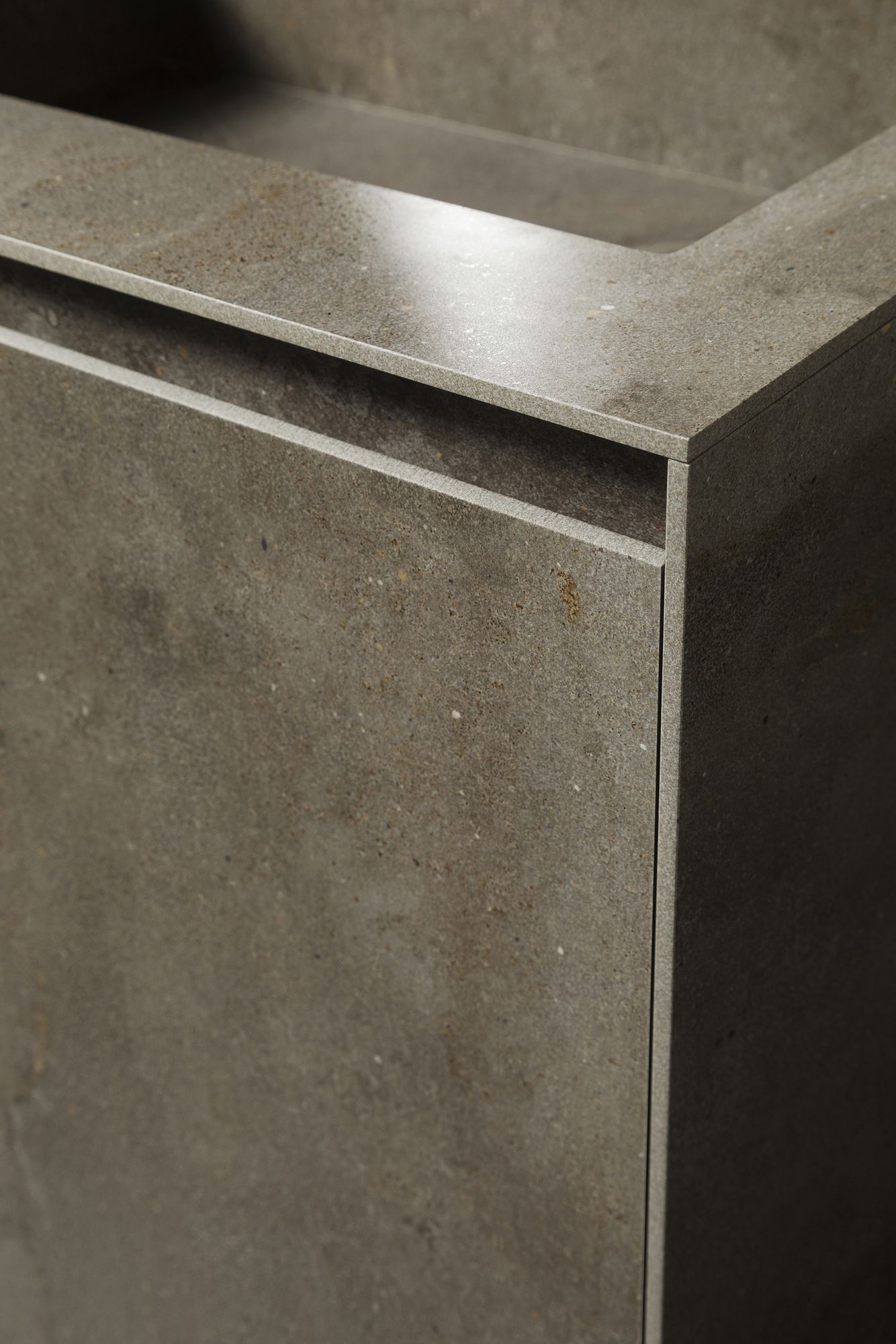 Напольная раковина из керамогранита со встроенной раковиной MODULNOVA Skill ARCH-00147499 - Вид №1