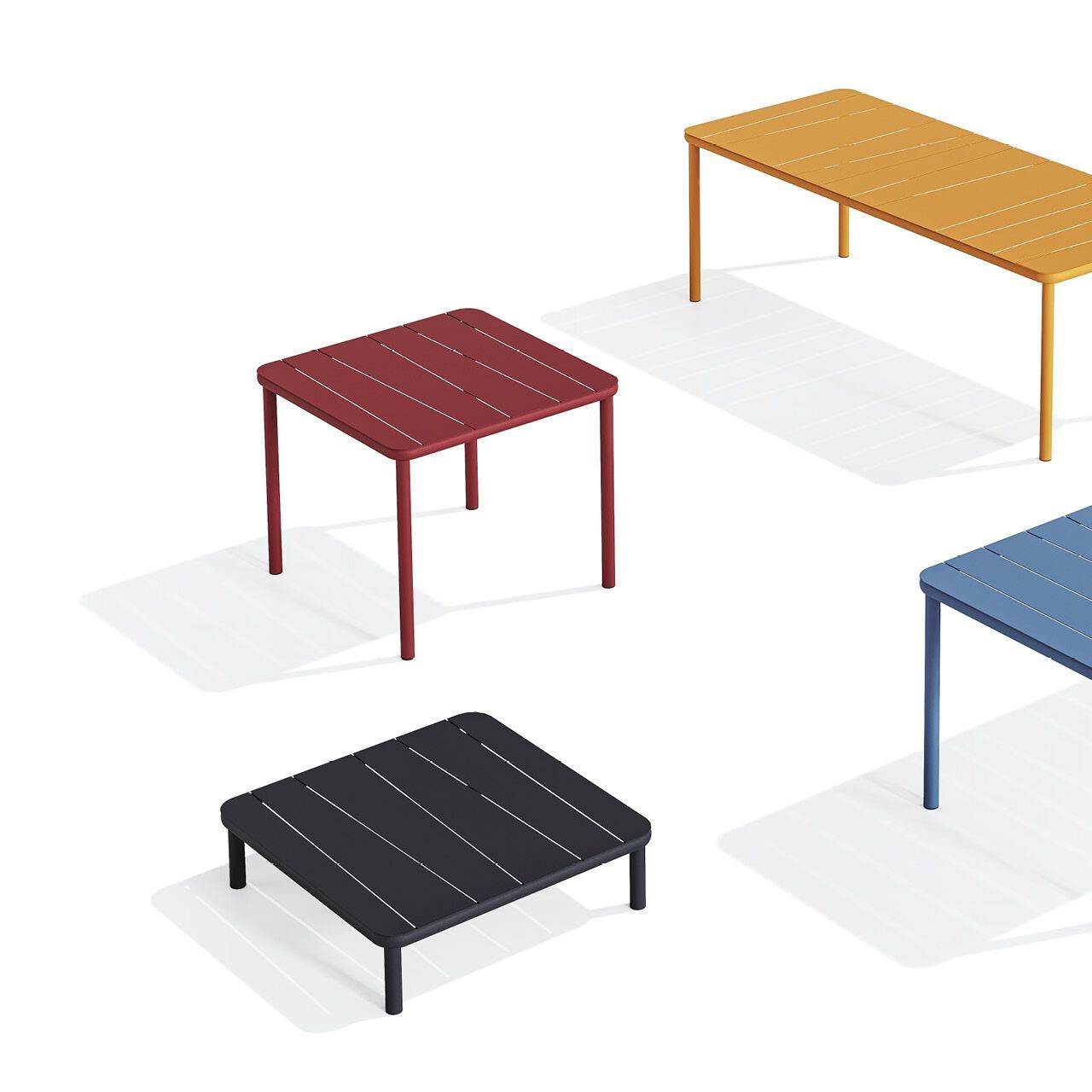 Квадратный стальной стол с порошковым покрытием BABEL D Bangi ARCH-00067473 - Вид №1