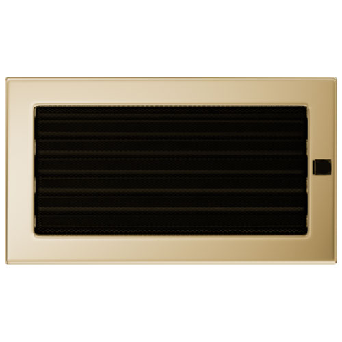 Вентиляционная решетка Kratki 17х30 с жалюзи (золото) 4147 - Вид №1