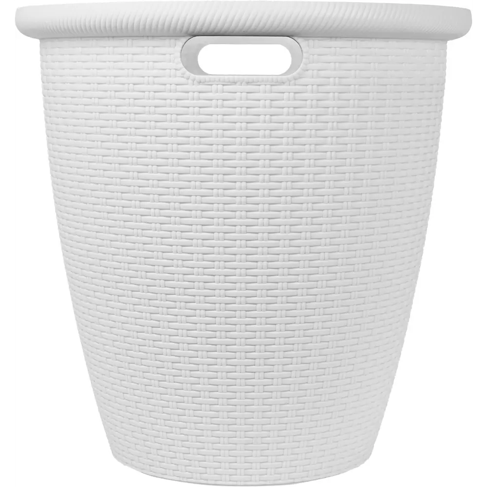 Кашпо для цветов Ingreen Rattan ø47 h47 см v50 л пластик белоснежный жасмин 89359533 STLM-2069853 - Вид №1