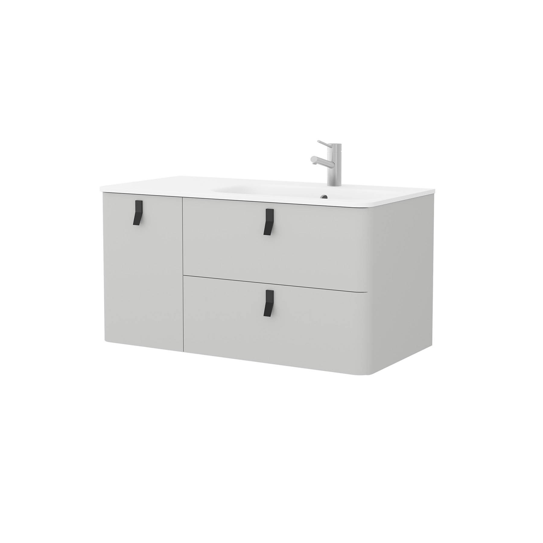 24673 SALGAR Мебель для умывальника UNIIQ 1200 левая ALMENDRA Альмендра  - Вид №3