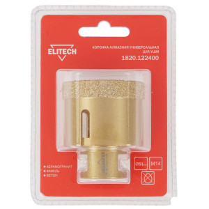 Алмазная коронка алмазная Elitech 1820.122400 9186969