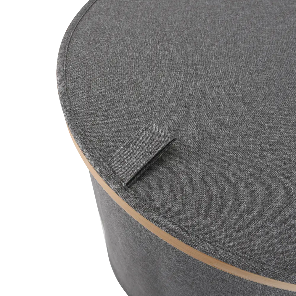 Корзина для белья Sensea Scandi круглая цвет серый 82907854 STLM-2162817 Laundry - Вид №4