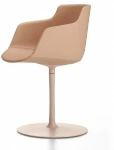 MDF Italia Поворотное кожаное кресло с подлокотниками Flow