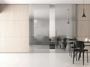 FOA Раздвижная стеклянная дверь с ручкой из альциона Space