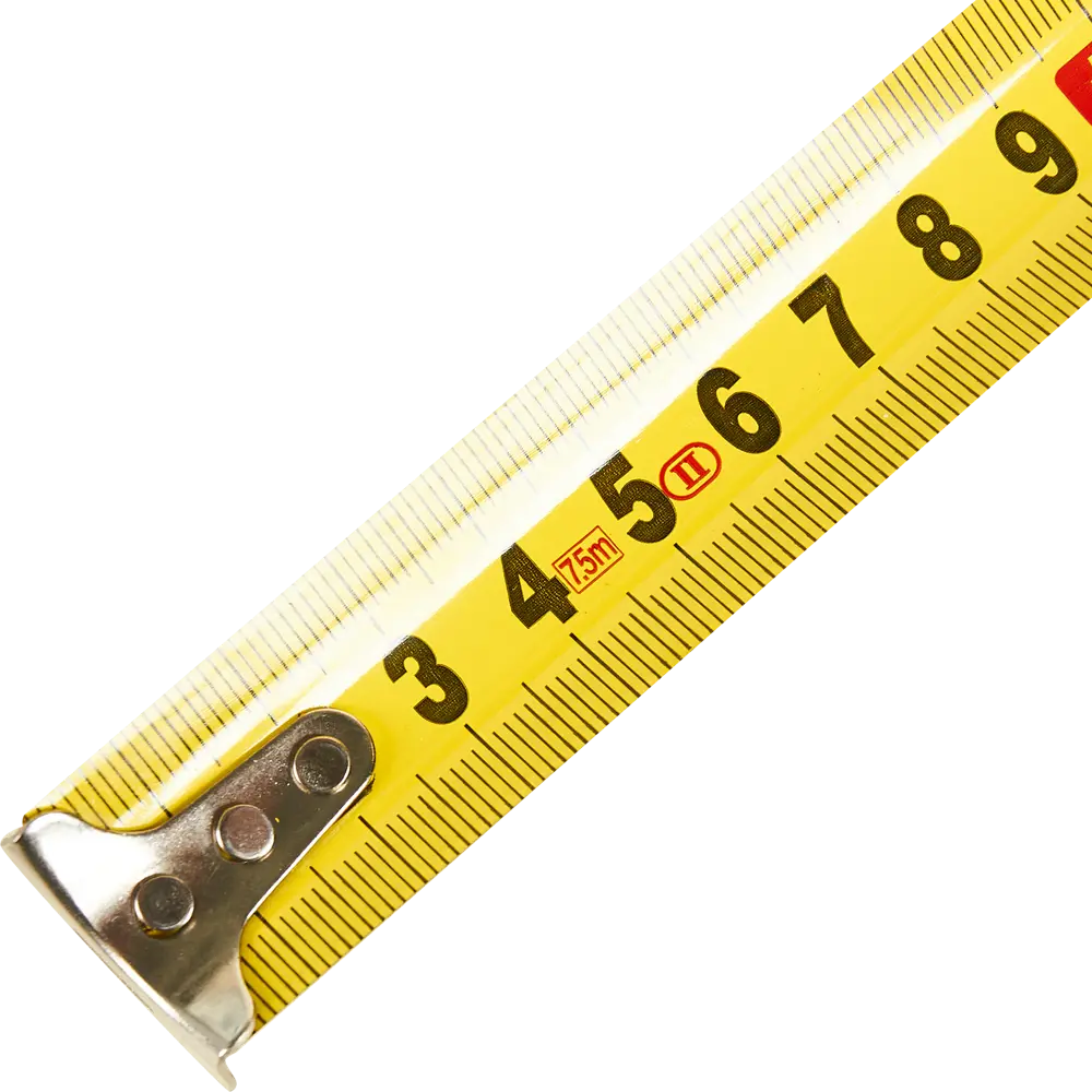 Рулетка измерительная Вихрь 7,5 м с прочным корпусом и стальной лентой 85086416 STLM-0058427 - Вид №2