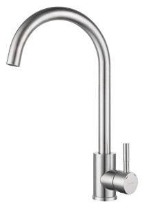 Кухонный смеситель Z-5410 нержавейка GranFest QUARZ