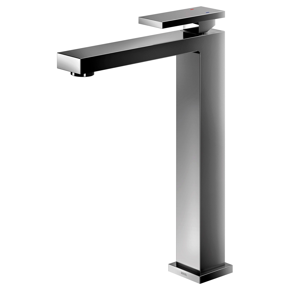 00925448 Однорычажный высокий излив для ванной полированная медь Docol NEW EDGE 