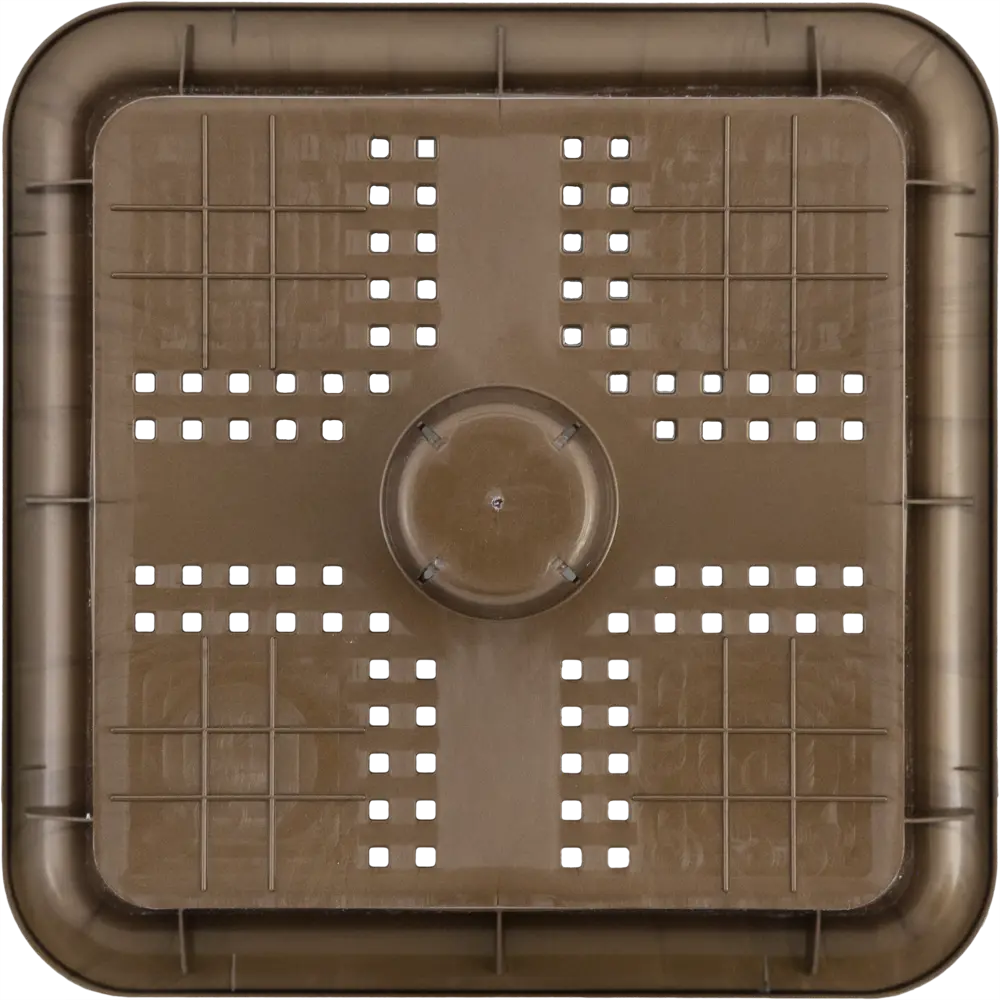 Горшок цветочный Square Couleurs Ø22,5 см, 8 л, пластик, цвет коричневый ТЕК.А.ТЕК Колорс STLM-2103848 - Вид №2