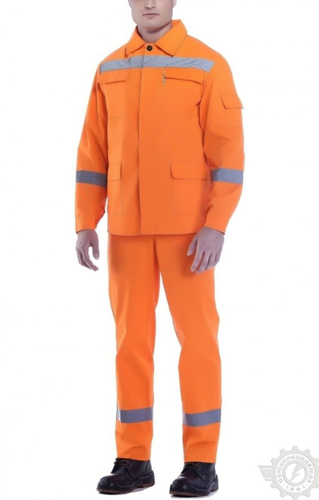 65930 Костюм "Дорожник Флюр" с СВП  Летняя спецодежда  размер 52-54/170-176  - Вид №7