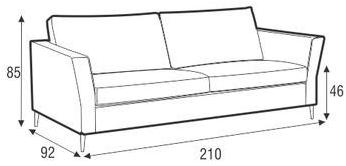 Sits Мягкий 3-х местный диван из ткани Caprice sun-id-1404260 - Вид №6