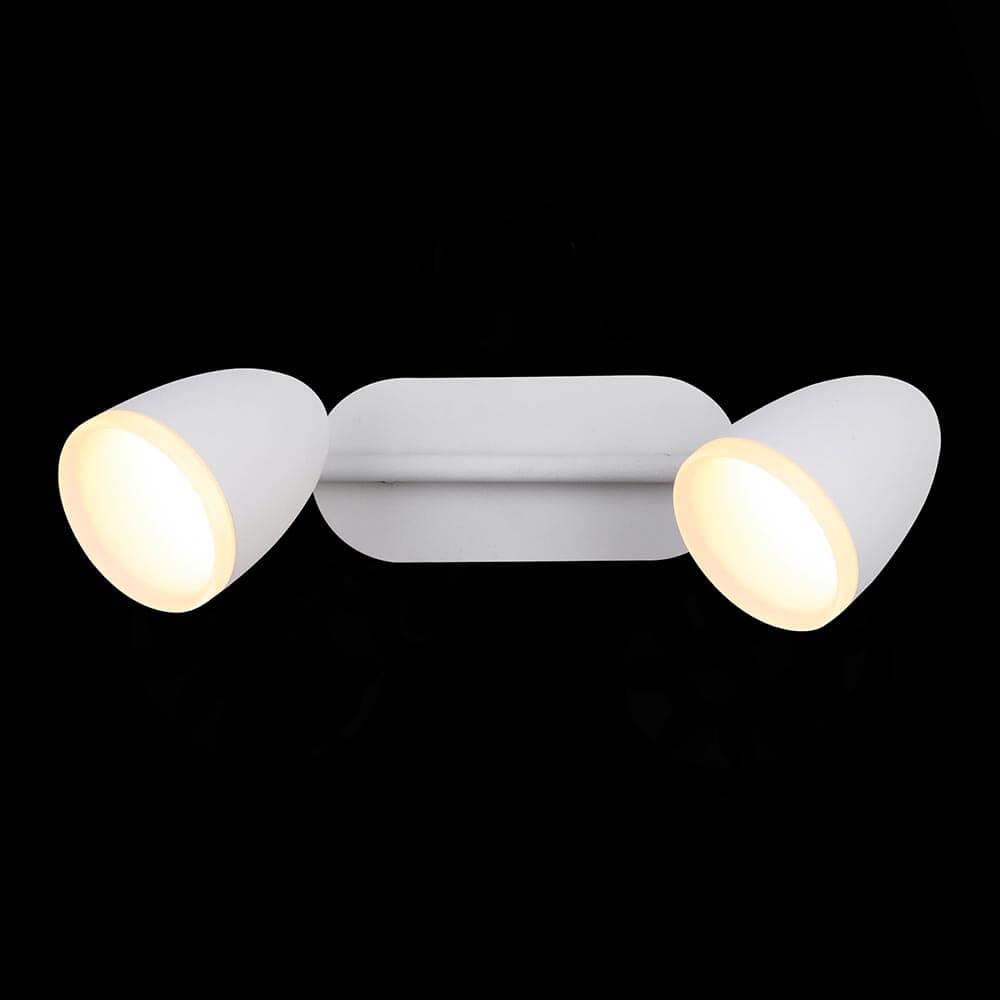 Светодиодный спот белый с 2 плафонами ST Luce Padivio SL387.501.02 ST LUCE PADIVIO 00-3926619 Белый  - Вид №1