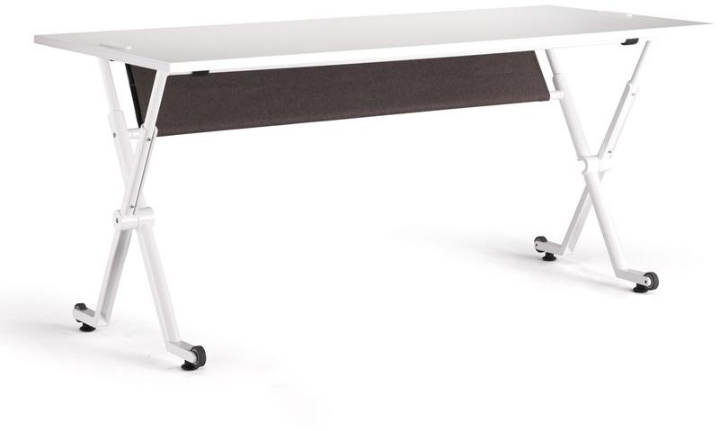 ENEA Стол из меламина прямоугольной формы на колесиках Folio sun-id-1434189 - Вид №2