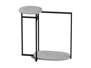 Отдельно стоящий держатель для салфеток из металла и мрамора