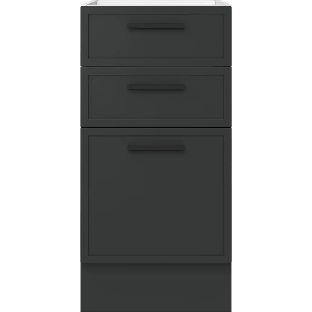Напольный шкаф 3 ящика Hepo 40x82.5x58 см KONSENSA ЛДСП цвет серый 89436559 STLM-2101076 Неро - Вид №5