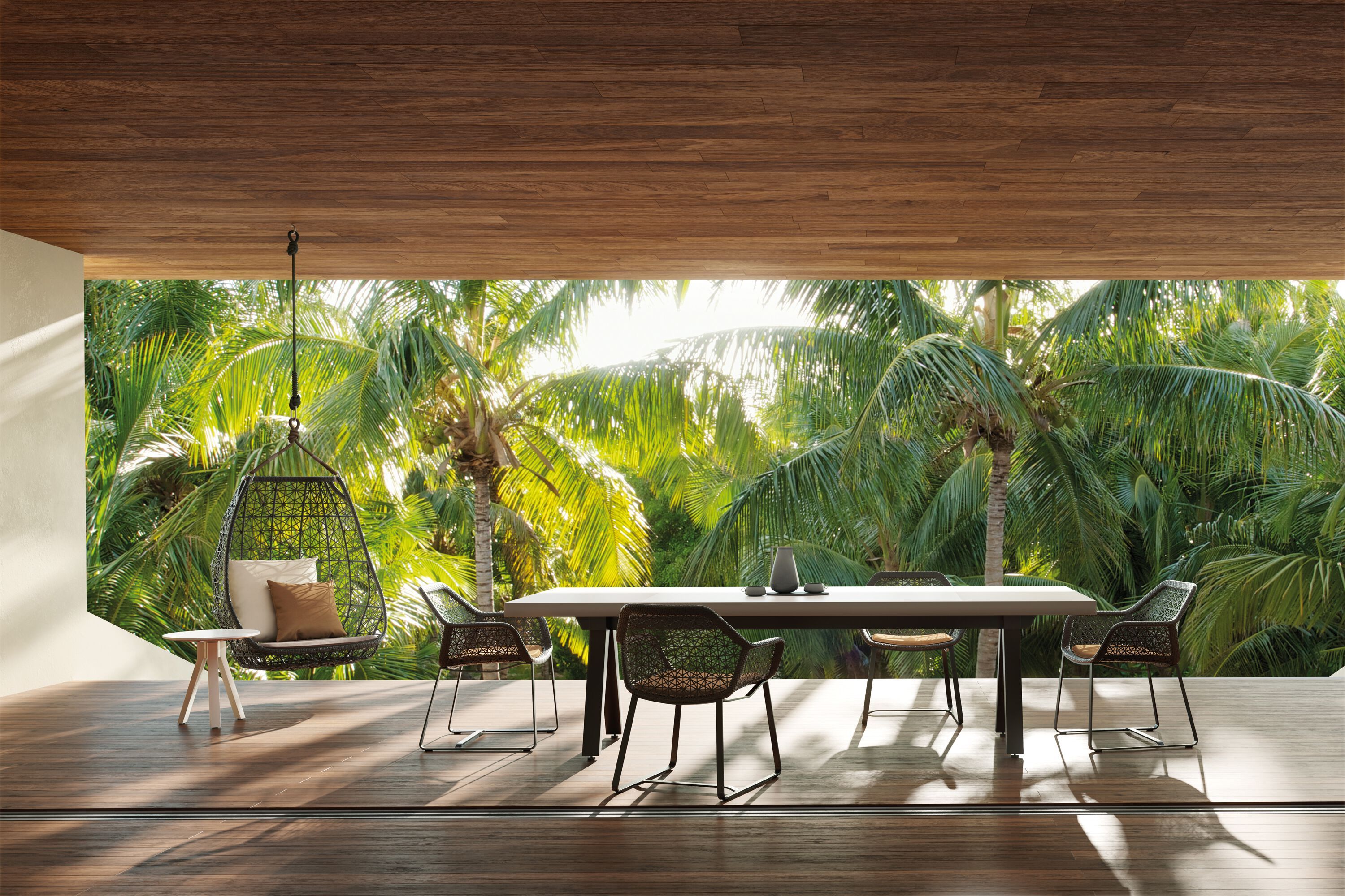 Синтетическое волокно сани сад стул Kettal Maia ARCH-00003737 - Вид №1