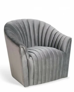 Кресло Caterpillar серое ICON DESIGNE ДИЗАЙНЕРСКИЕ 178029 Серый