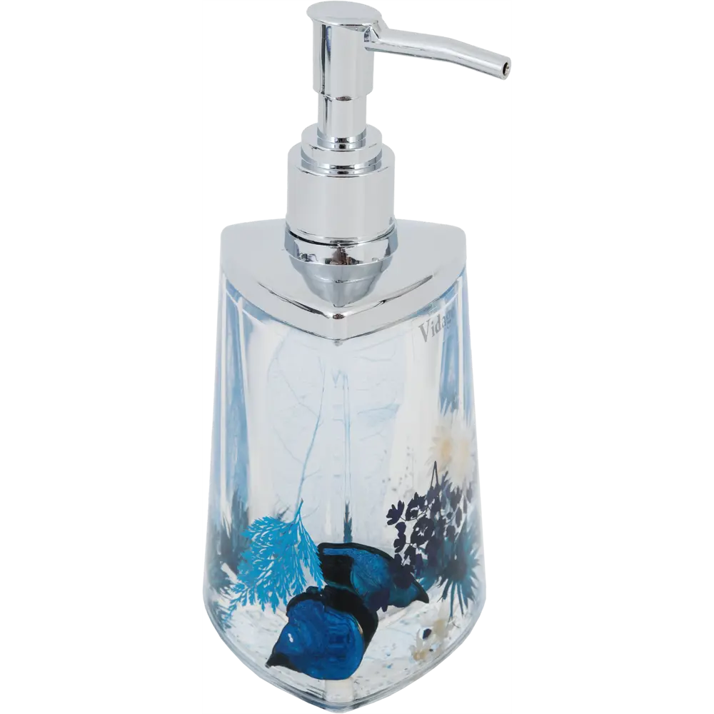 Дозатор для жидкого мыла Vidage Василек пластик цвет прозрачный STLM-2174326 - Вид №2