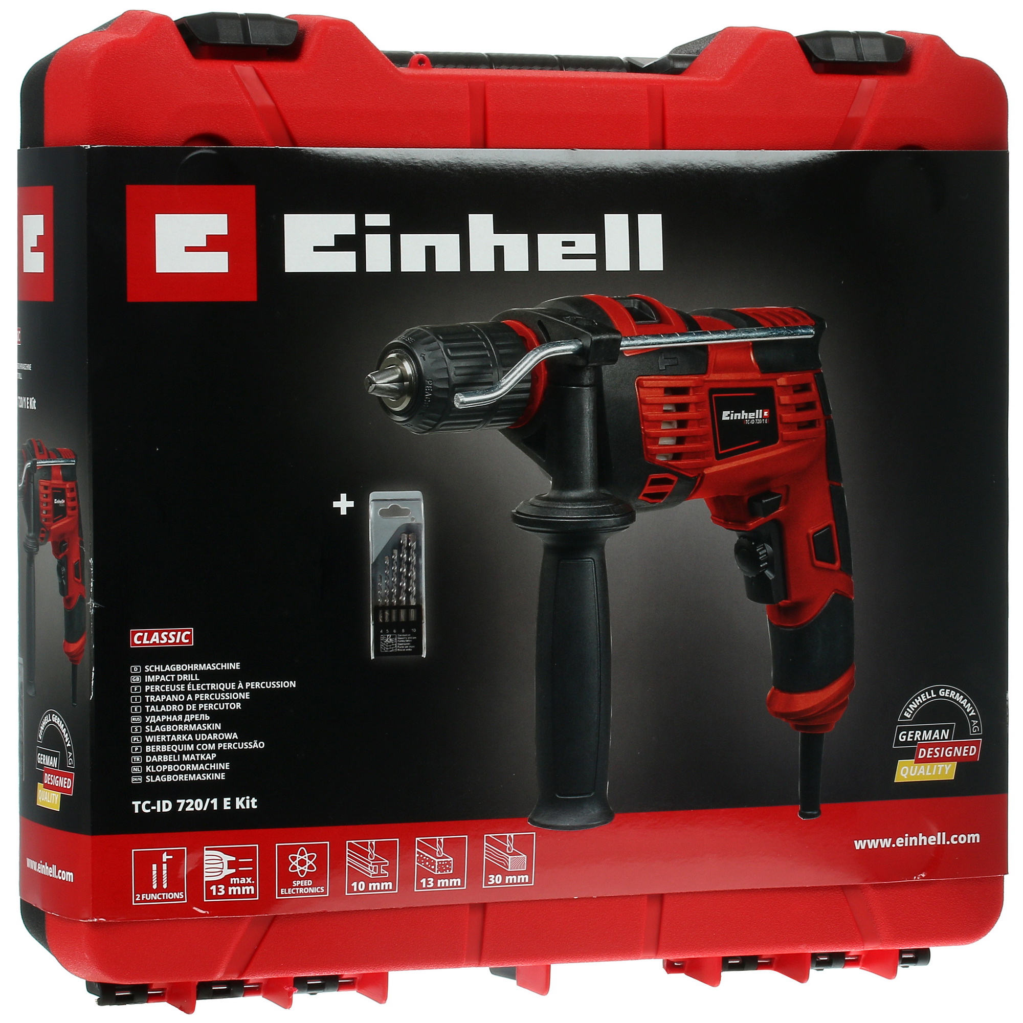Дрель  Einhell TC-ID 720/1 E kit 5346586 STDN-0119236 - Вид №7