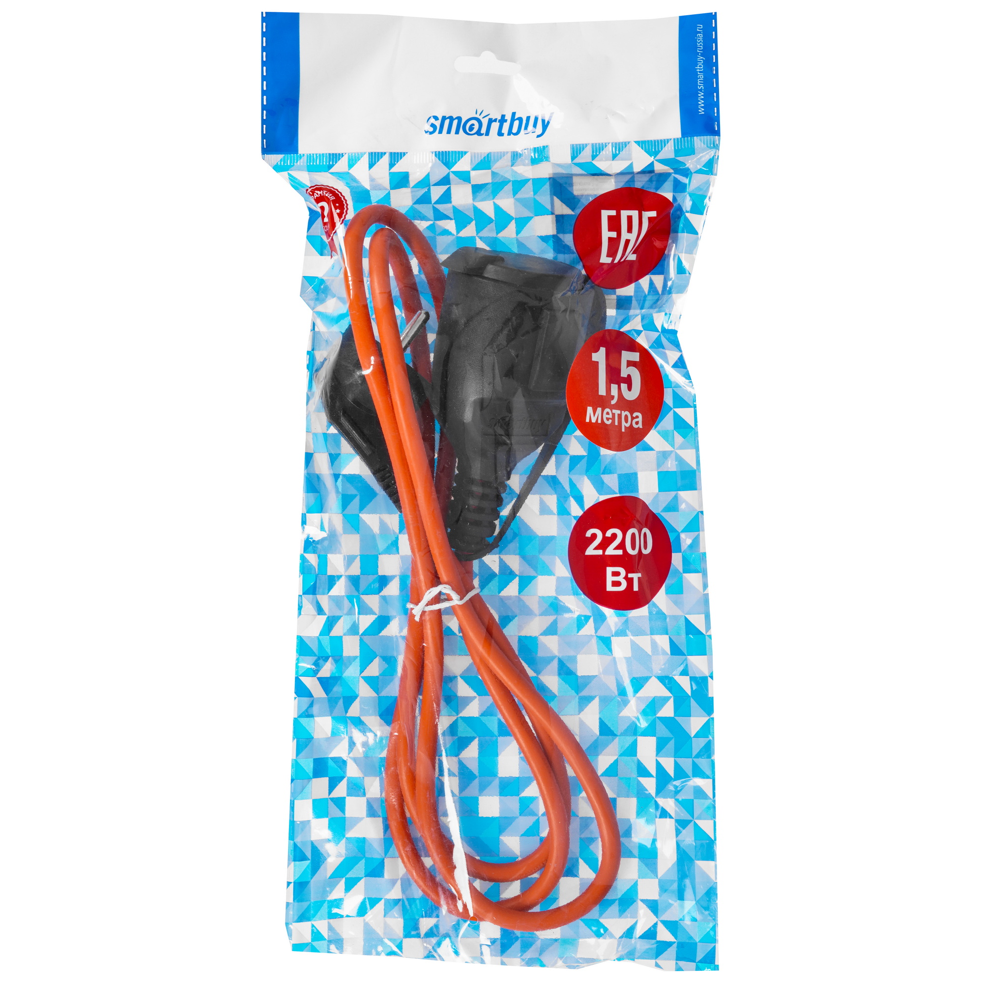 Удлинитель силовой Smartbuy SBE-16-1-10-F оранжевый 9192884 STDN-0068228 - Вид №2