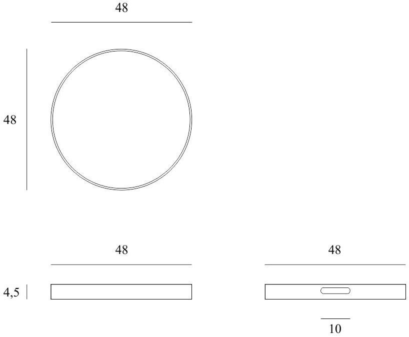 Ethnicraft Круглый поднос из дерева и стекла Classic 20403, 20331 - Вид №5