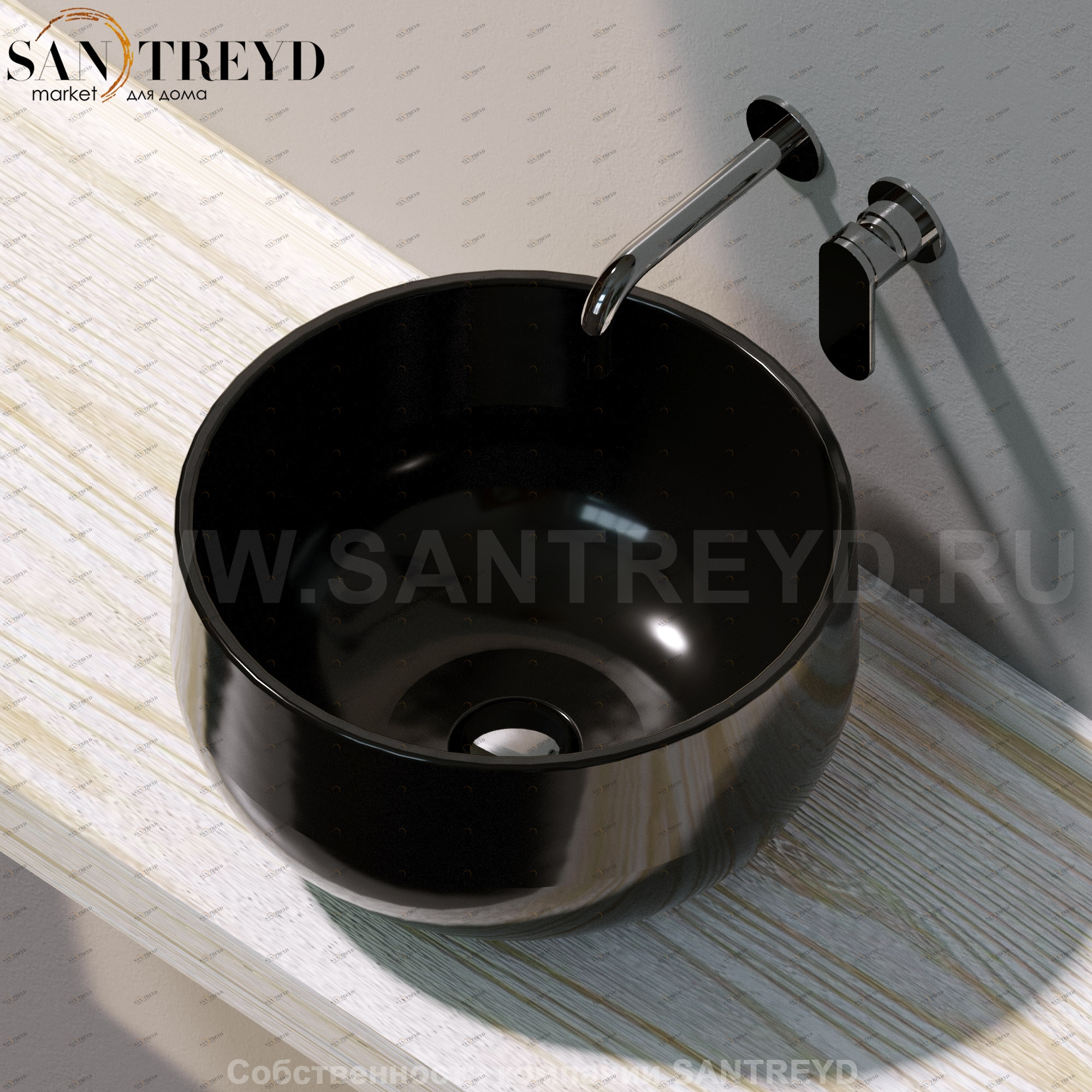 SD42L9017 Накладная раковина на столешницу  круглая Ceramica Flaminia Saltodacqua