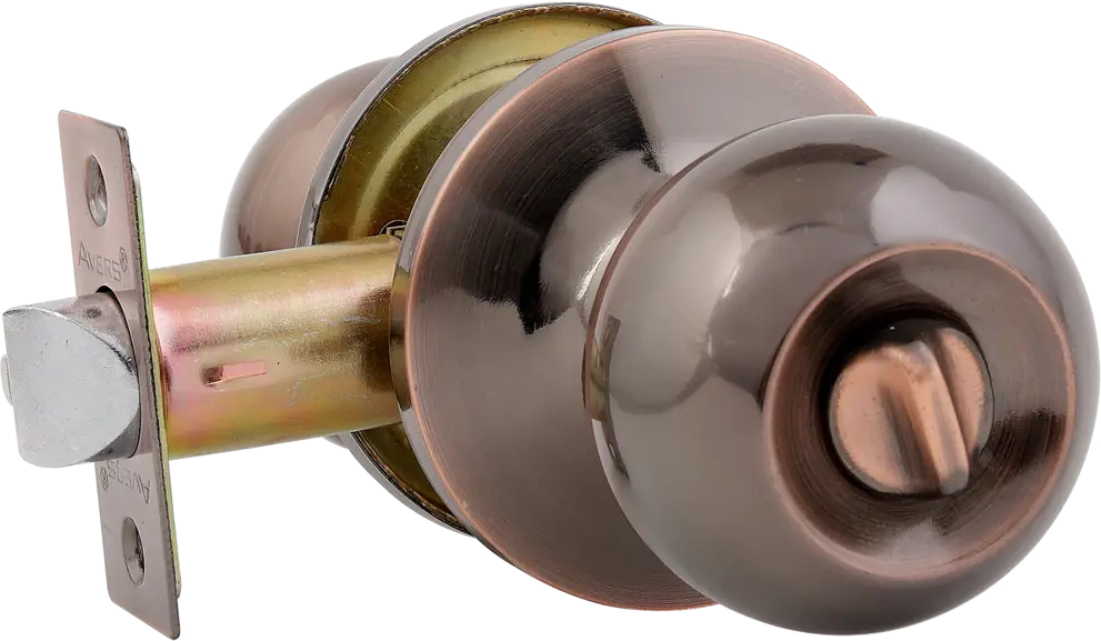 AVERS Шаровая ручка-кноб с фиксатором в цвете медь для межкомнатных дверей 82001628