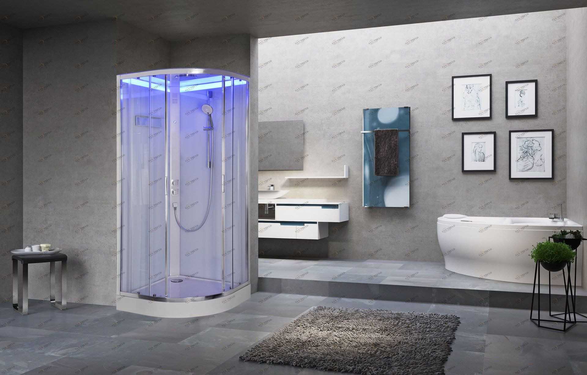 Душевая кабина Acquazzone Omega 90 ACQUAZZONEOMEGA90