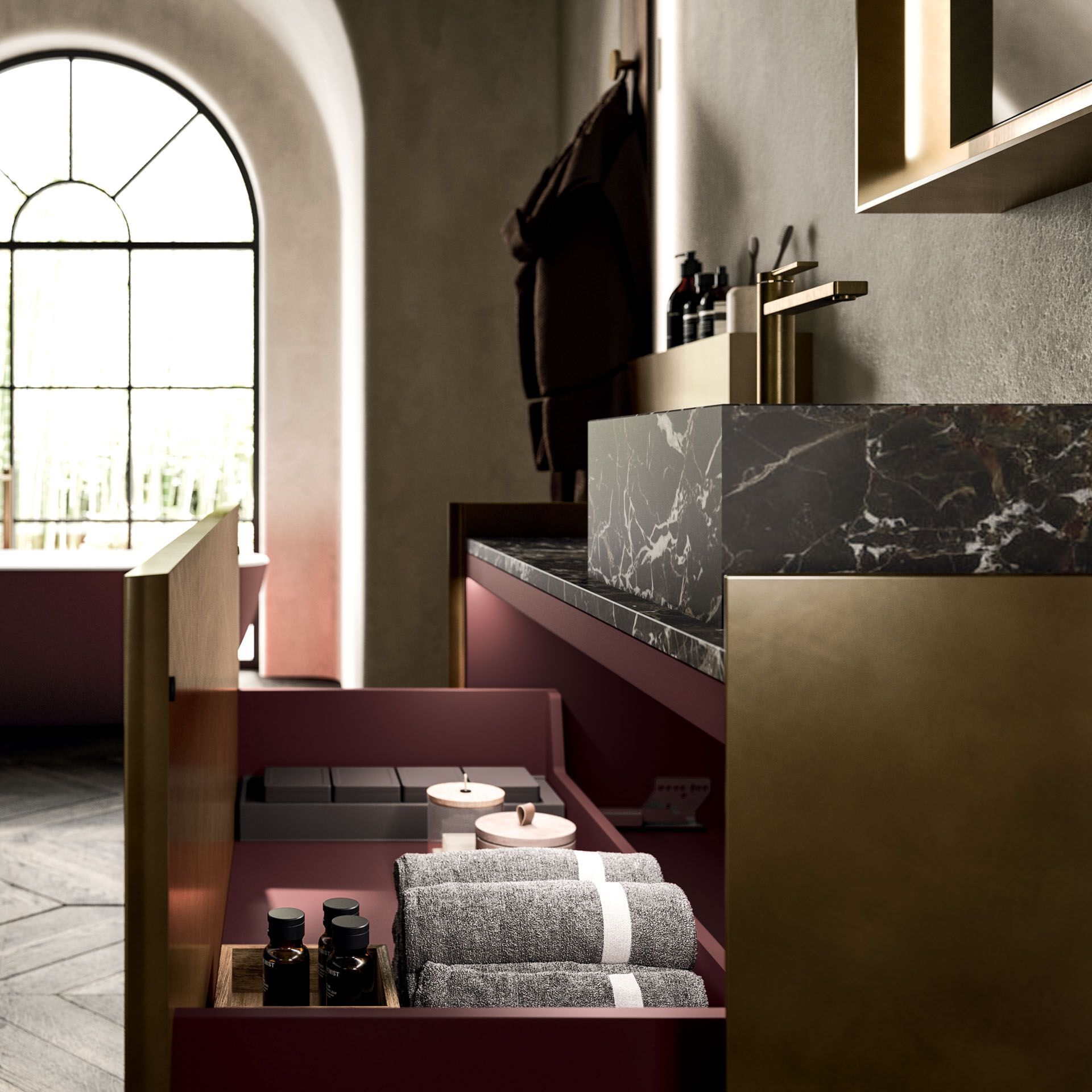 Одноместный напольный умывальник Arrital Must ARCH-00101911 - Вид №3