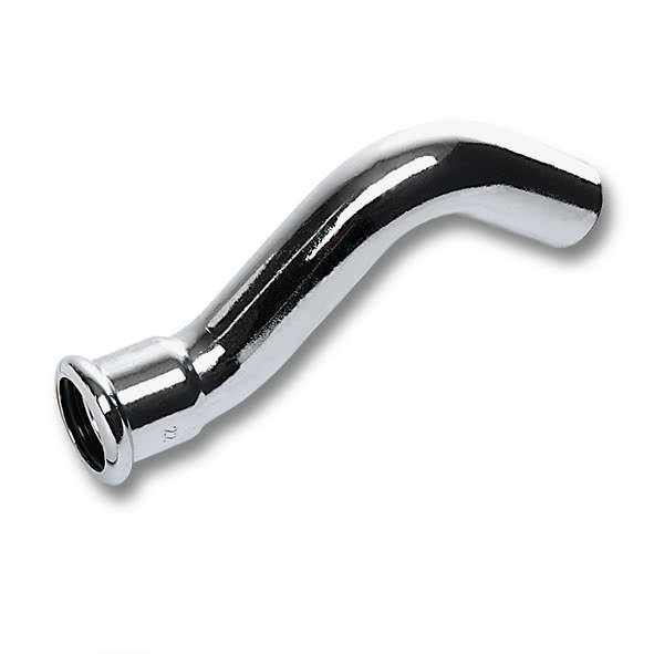 11608628 SANHA 16086 пресс-фитинг, медь, обвод ВПр-НПр, хром. 28 мм  - Вид №1