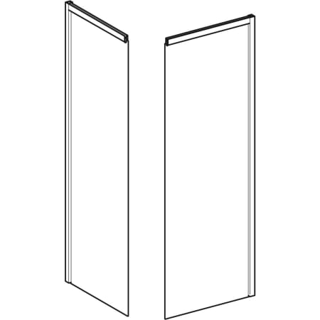 558.313.00.1 Задний элемент Porsgrund Showerama 10-5 Geberit  - Вид №1